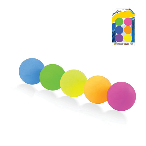 [TPC812] PALLINE PING-PONG - SCATOLA 6 PZ. - COL. ASS. (min.ord.12 o multipli)