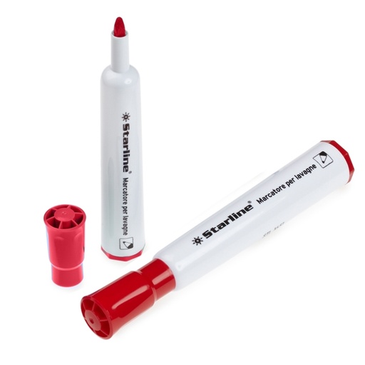 [DSTL1651] Pennarello per lavagna punta tonda 2mm rosso Starline