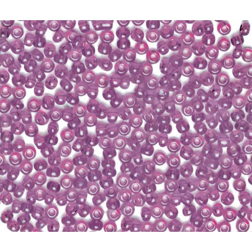[TPC927-16] PERLINE VETRO TRASPARENTI 10/0 - SCAT. GR. 30 - VIOLETTO (min.ord.6 o multipli)