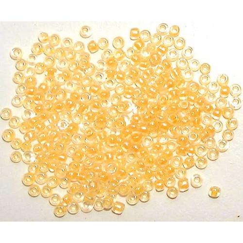 [TPC927-17] PERLINE VETRO TRASPARENTI 10/0 - SCAT. GR. 30 - PESCA  FLUO (min.ord.6 o multipli)