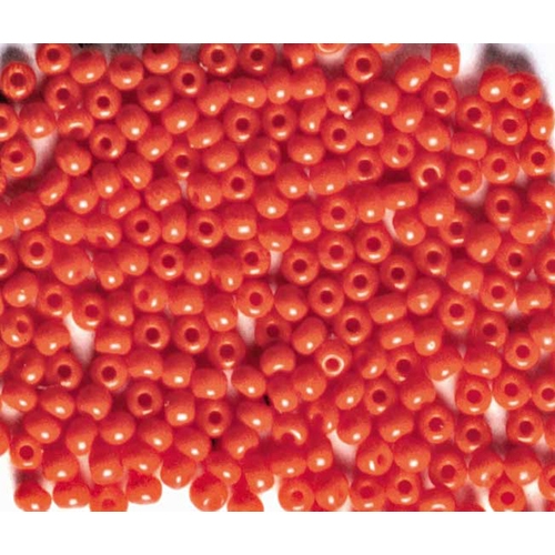 [TPC928-08] PERLINE VETRO COPRENTI 10/0 - SCAT. GR. 30 - ROSSO (min.ord.6 o multipli)