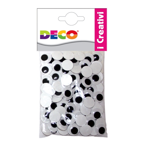 [TPC940-20] OCCHI MOBILI ADESIVI - BUSTA PZ. 100 - DIAMETRO MM. 20