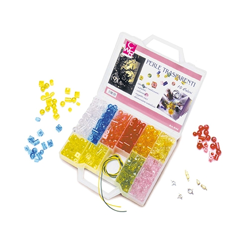 [TPC945] PERLE PLEXIGLASS TRASPARENTI IN VALIGETTA