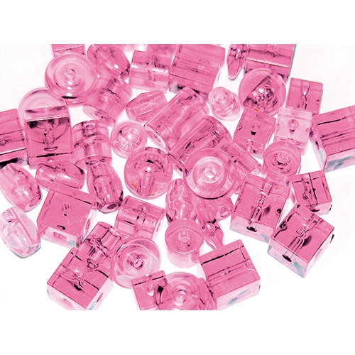 [TPC947-10] PERLE TRASPARENTI - BARATTOLO ML.150 - ROSA