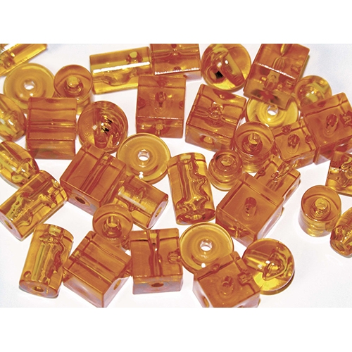 [TPC947-14] PERLE TRASPARENTI - BARATTOLO ML.150 -  AMBRA