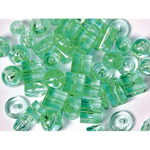 [TPC947-8] PERLE TRASPARENTI - BARATTOLO ML.150 - VERDE CHIARO