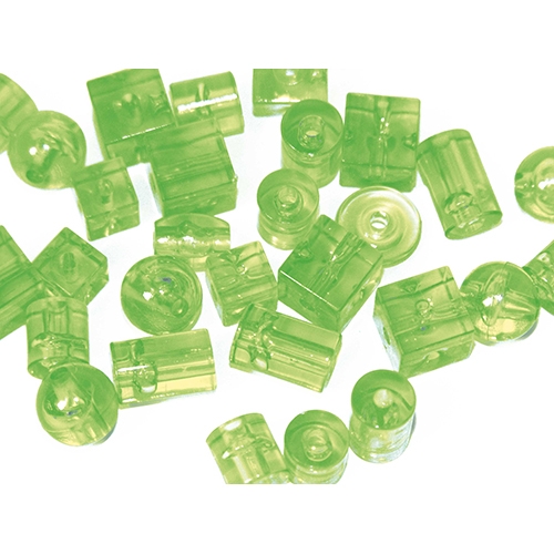 [TPC947-9] PERLE TRASPARENTI - BARATTOLO ML.150 - VERDE FLUO