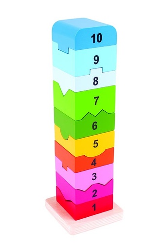 [TPCBB107] GIOCO IN LEGNO "TORRE DEI NUMERI"