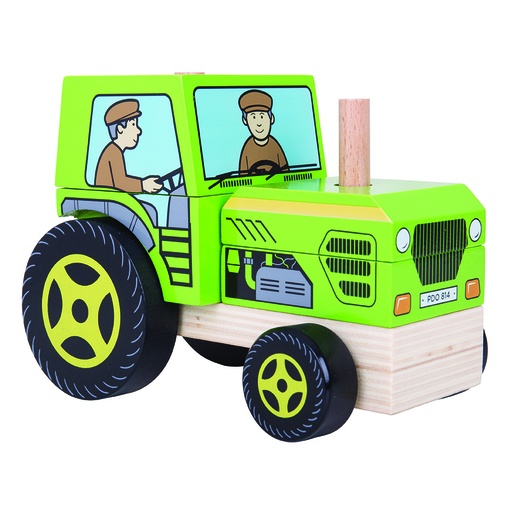 [TPCBB125] TRATTORE IMPILABILE IN LEGNO CM.17X13