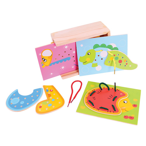 [TPCBJ505] PUZZLE ALLACCIATURE SET PZ. 4 - ANIMALI