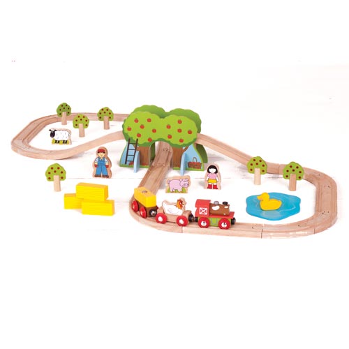 [TPCBJT036] IL TRENO DELLA FATTORIA - 44 PEZZI
