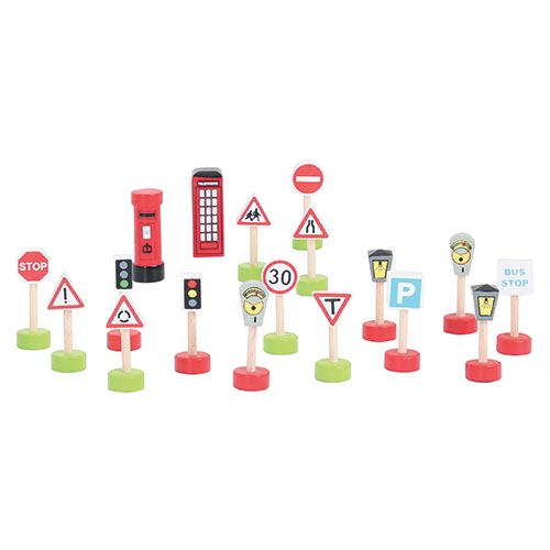 [TPCBJT061] AUTO-GO - SET "I SEGNALI STRADALI"