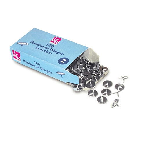 [TPCC214] PUNTINE ACCIAIO SCATOLA 100 N. 3 (min.ord.10 o multipli)