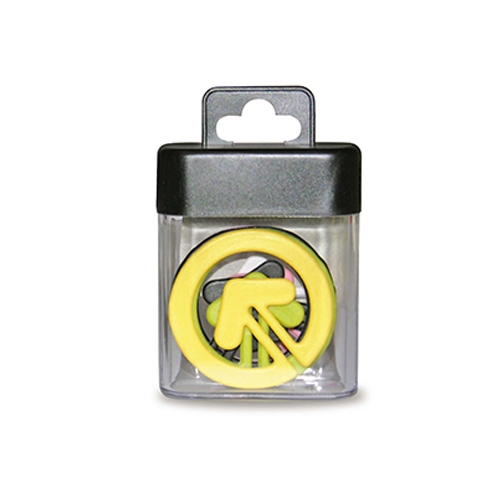 [TPCCK-90] FERMAGLI PLASTICA MONO-SOGGETTO - SCATOLA 8 PZ. (min.ord.10 o multipli)