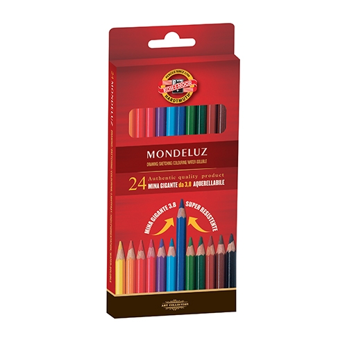 [TPCK2140N] MATITE COLORATE MONDELUZ - ASTUCCIO 24 PZ.
