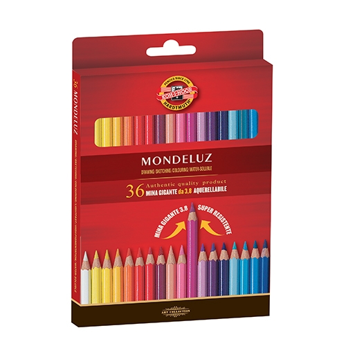 [TPCK2141N] MATITE COLORATE MONDELUZ - ASTUCCIO 36 PZ.