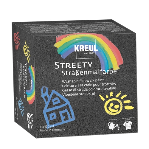 [TPCKL43100] KREUL - STREETY VERNICE PER PAVIMENTI    120 ML - SET 4 BASE