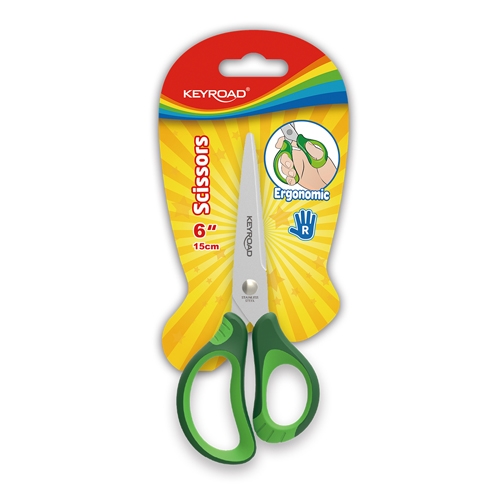 [TPCKR971551] FORBICINA "SOFT GRIP" CM.15 - IN BLISTER (min.ord.12 o multipli)