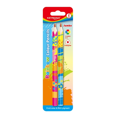 [TPCKR972102] MATITA MULTICOLOR "RAINBOW" - 2 PEZZI IN BLISTER (min.ord.12 o multipli)