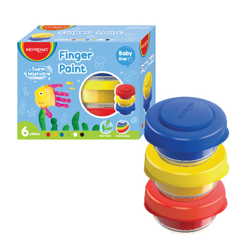 [TPCKR972330] COLORI A DITA PER BAMBINI ML.100 - SET 6 PZ.