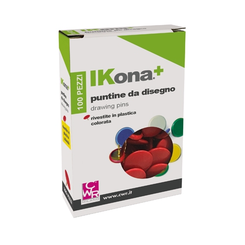 [TPCMP331-2] PUNTINE - SCATOLA 70 PZ. - ROSSO (min.ord.20 o multipli)