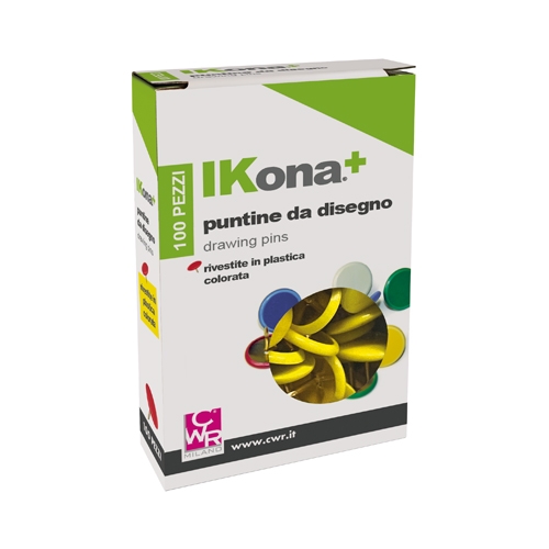 [TPCMP331-4] PUNTINE - SCATOLA 70 PZ. - GIALLO (min.ord.20 o multipli)