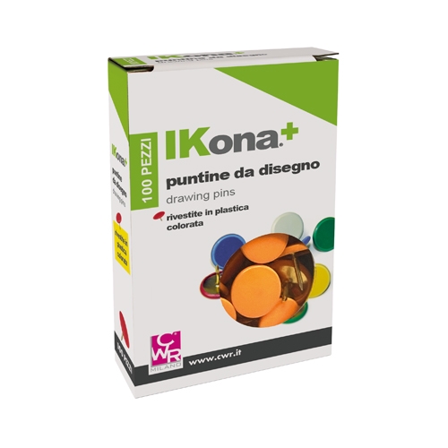 [TPCMP331-5] PUNTINE - SCATOLA 100 PZ. - ARANCIO (min.ord.20 o multipli)