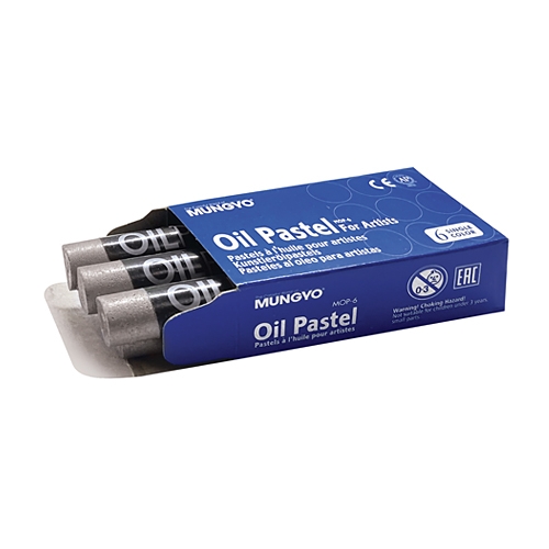 [TPCMY-MOP6A] PASTELLI A OLIO METAL - SET PZ.6 ARGENTO (min.ord.4 o multipli)