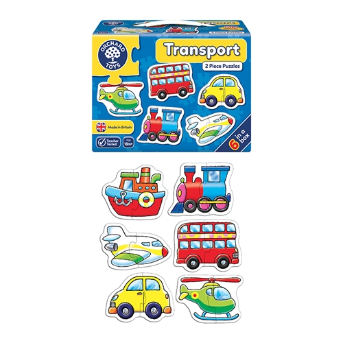 [TPCOT203] PUZZLE "MEZZI DI TRASPORTO" CM. 15X12 - SET PZ. 6
