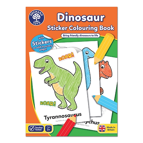 [TPCOTCB09] ALBUM DA COLORARE CON STICKERS - DINOSAURI (INGLESE)