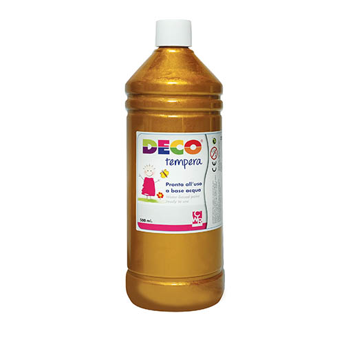 [TPCPF550-40] TEMPERA - FLACONE ML.500 - ORO (min.ord.6 o multipli)