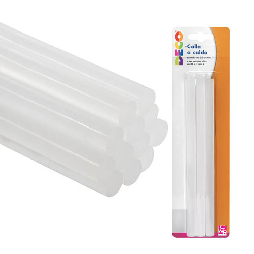 [TPCT705A] COLLA A CALDO CLASSIC - DIAM. MM.11X200 - 6 STICK (min.ord.24 o multipli)