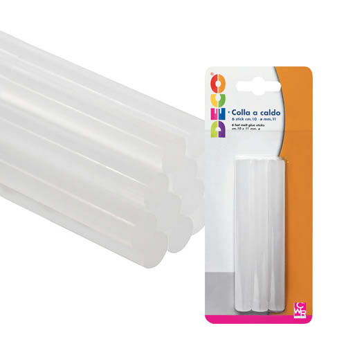 [TPCT705W] COLLA A CALDO CLASSIC - DIAM. MM.11X100 - 6 STICK (min.ord.18 o multipli)