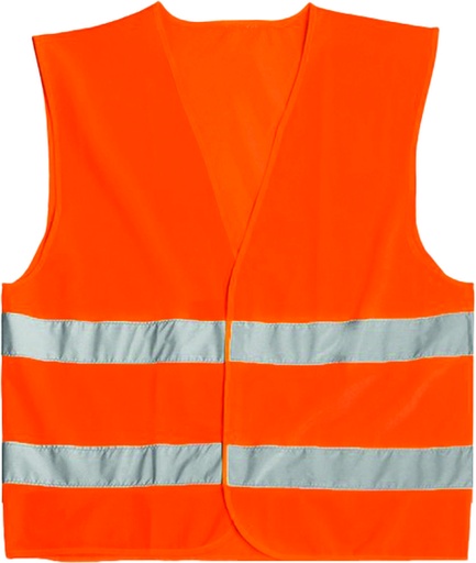 [480445] GILET DI SICUREZZA CON PROFILI RIFRANGENTI - ORANGE