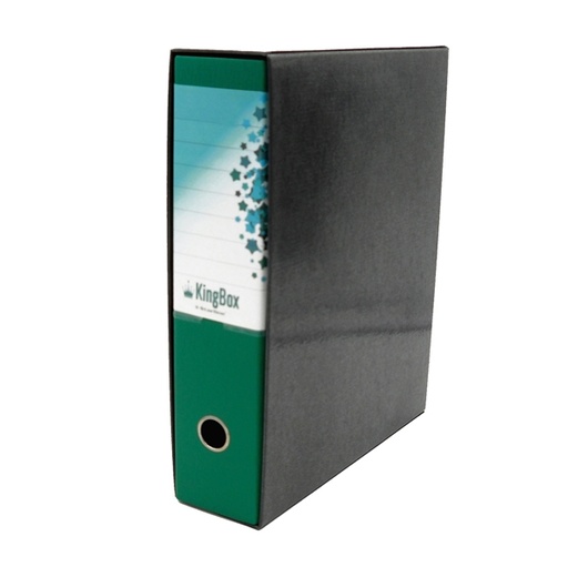 [DSTL4023] Registratore KINGBOX f.to protocollo dorso 8cm verde STARLINE
