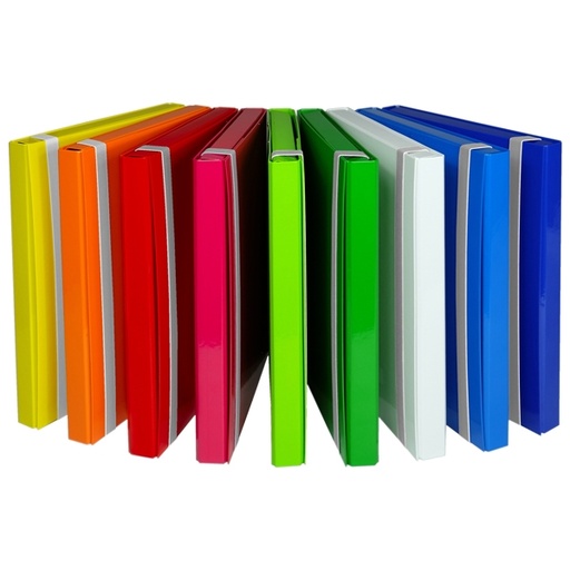 [DSTL5026] CARTELLA PROGETTO DORSO 3CM C/ELASTICO ASSORT. STARLINE