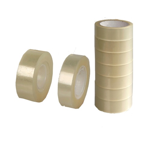 [DSTL6207] TORRE 8 ROTOLI NASTRO ADESIVO 19MMX10MT TRASPARENTE STARLINE