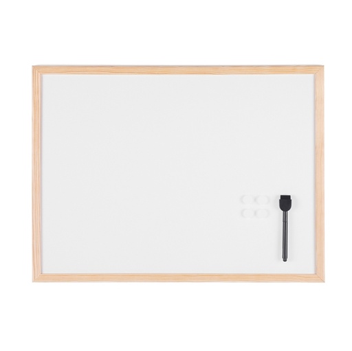 [DSTL6415] Lavagna bianca magnetica 45x60cm cornice legno Starline
