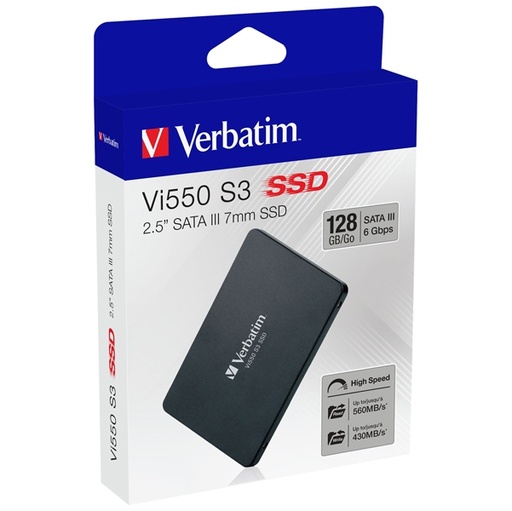 [DVERB49350] Verbatim SSD Interno Vi550 SATA III 2.5'' SSD 128GB