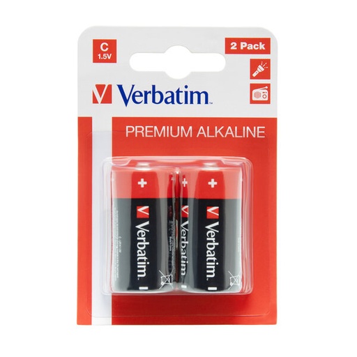 [DVERB49922] SCATOLA 2 PILE C ALKALINE MEZZA TORCIA