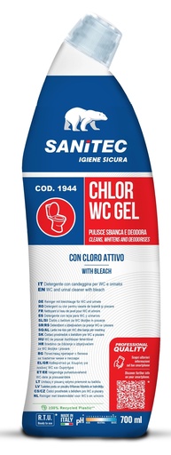 [SAN025] SAN CLORO WC GEL 700ML. Disincrostante con candeggina