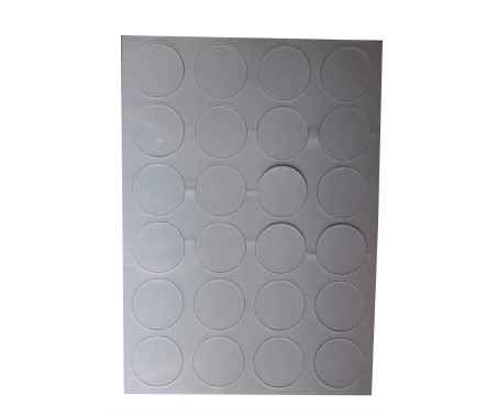 [SUB051] SUB FOGLIO MAGNETICO 24 ADESIVI TONDI Diam.31   FMSG