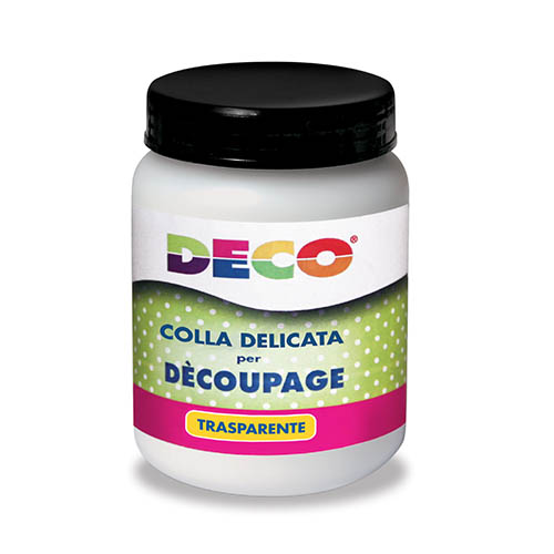 [TPC04820] COLLA DELICATA PER DECOUPAGE - BARATTOLO ML.250 (min.ord.3 o multipli)