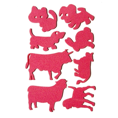 [TPC05024] FG. ADESIVI IN EVA - BUSTA 3 PZ. - ANIMALI