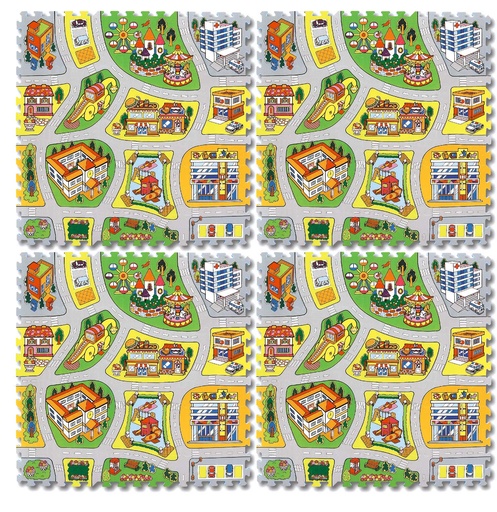 [TPC05175] PUZZLE EVA "CITTA'" CM.92X92X1,4