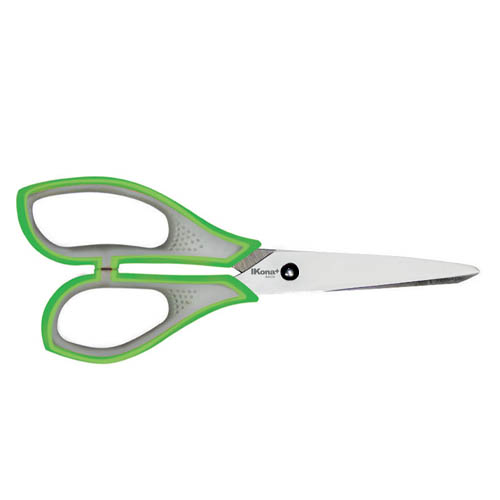 [TPC05419] FORBICI UFFICIO MANICO GOMMA CM.21,5 (min.ord.12 o multipli)