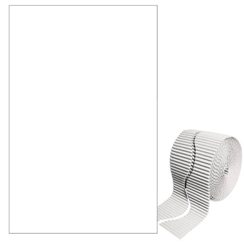 [TPC06280] BORDO ONDULATO - ROT. H. MAX CM.6XMT.15 - BIANCO