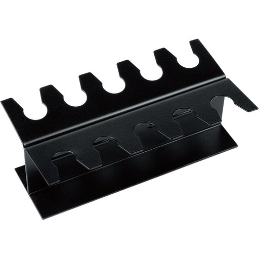[160081] Portatimbri Lineari in Metallo 10 POSTI NERO