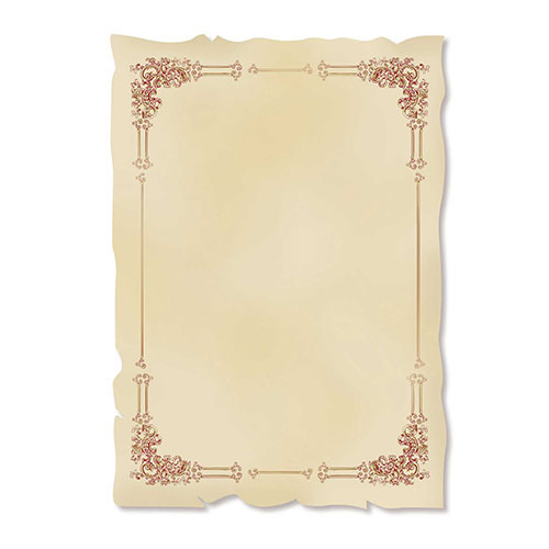 [TPC06707] PERGAMENE FUSTELLATE GR.230 CONF.10 FOGLI - CM.29,7X42