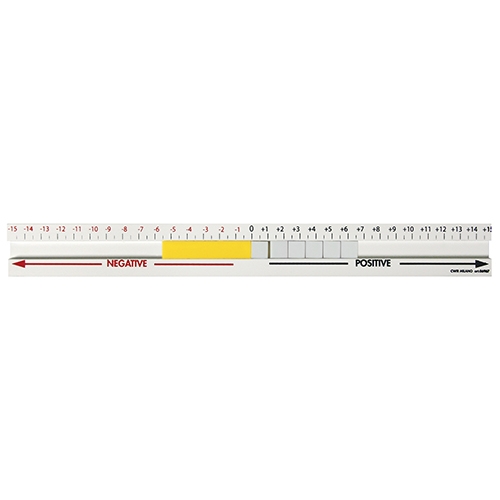 [TPC06967] RIGHELLO PER OPERAZIONI CM.30 "POSITIVO-NEGATIVO"